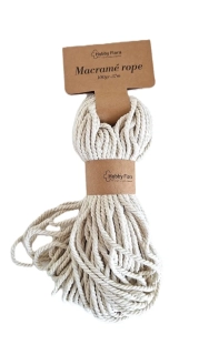 Provázek Macramé kroucený béžová, 100 g/37 m